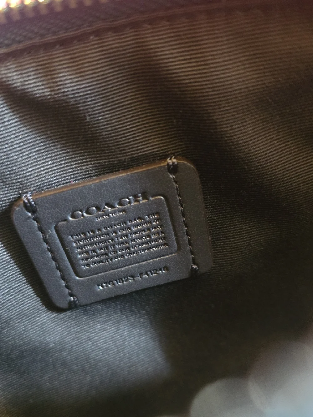 Coach Metallic Blue Miniture Bag